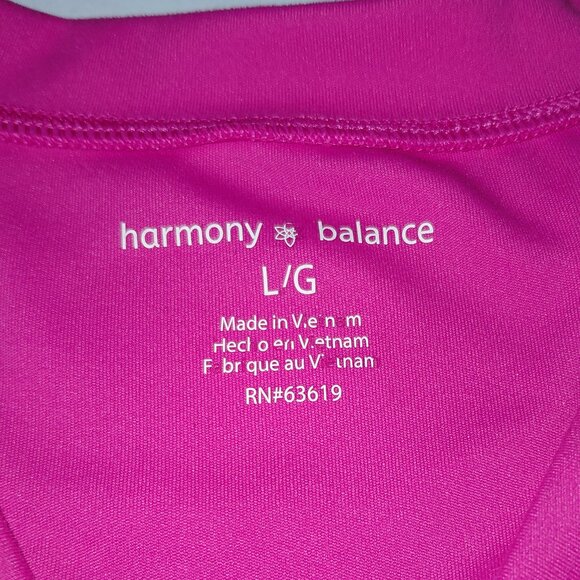 Harmony Balance Pink Crop Top Women's Size Large - Picture 3 of 8